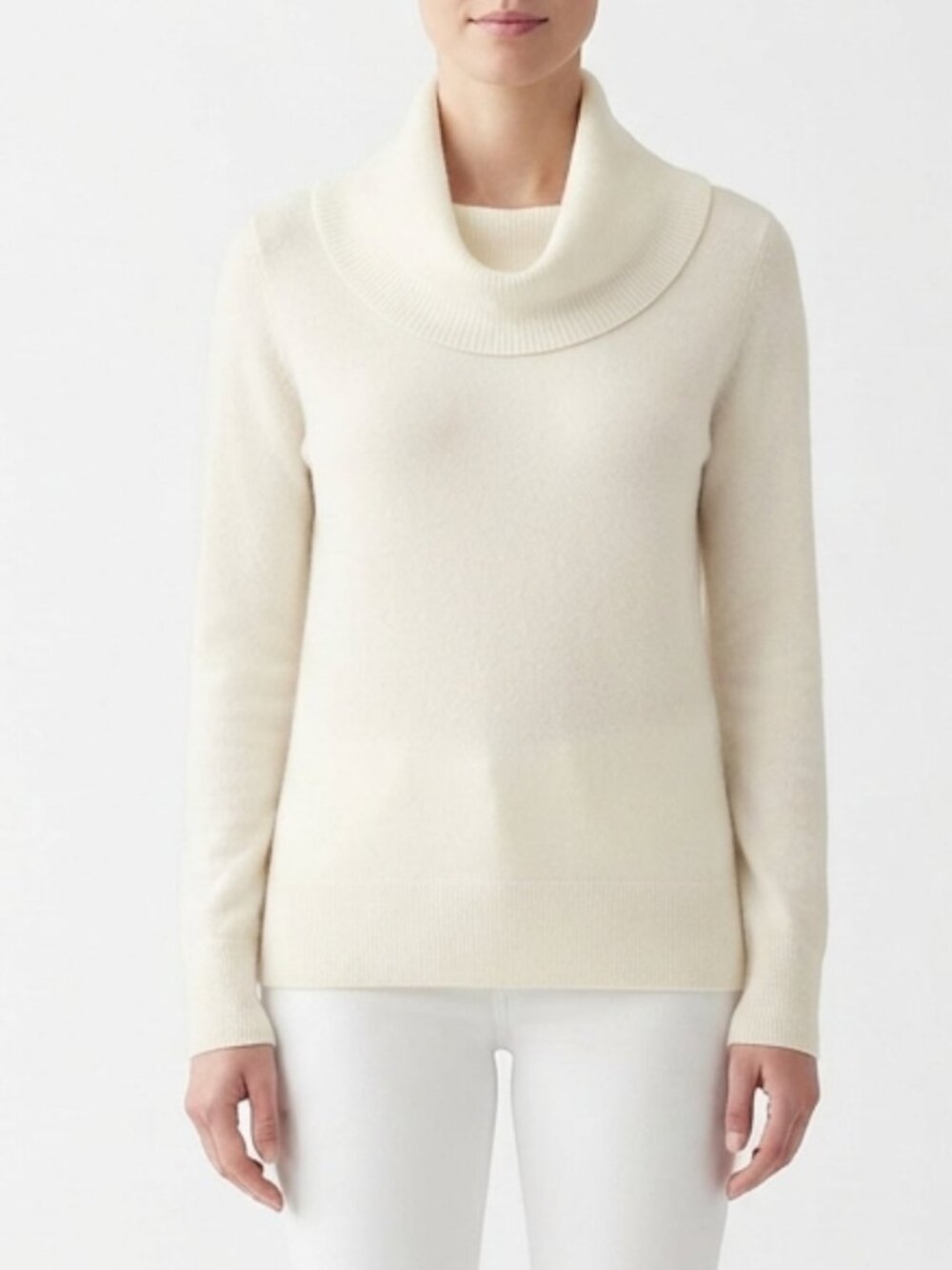 Dex Soft White Cowl/Turtleneck Sweater NEW Sz. Sm